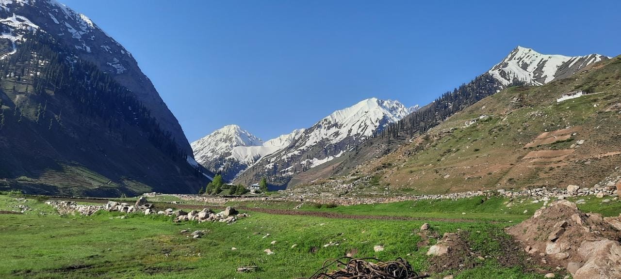 Naran Kaghan Mountains with snow on the top