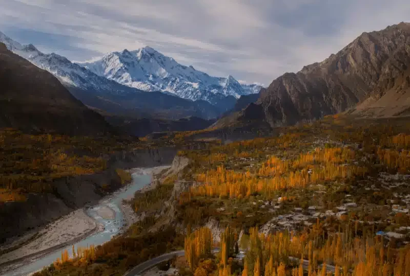 Picture of Hunza valley during Autumn season tour by Rozefs Tourism