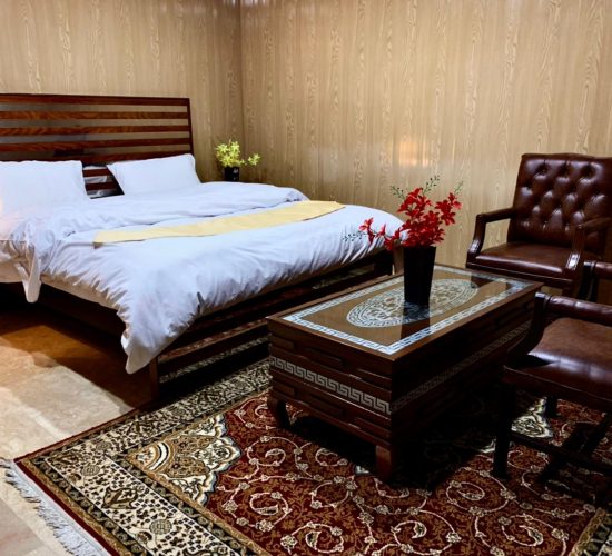 Double bed room of hotel in Rupal Valley Astore - Rozefstourism