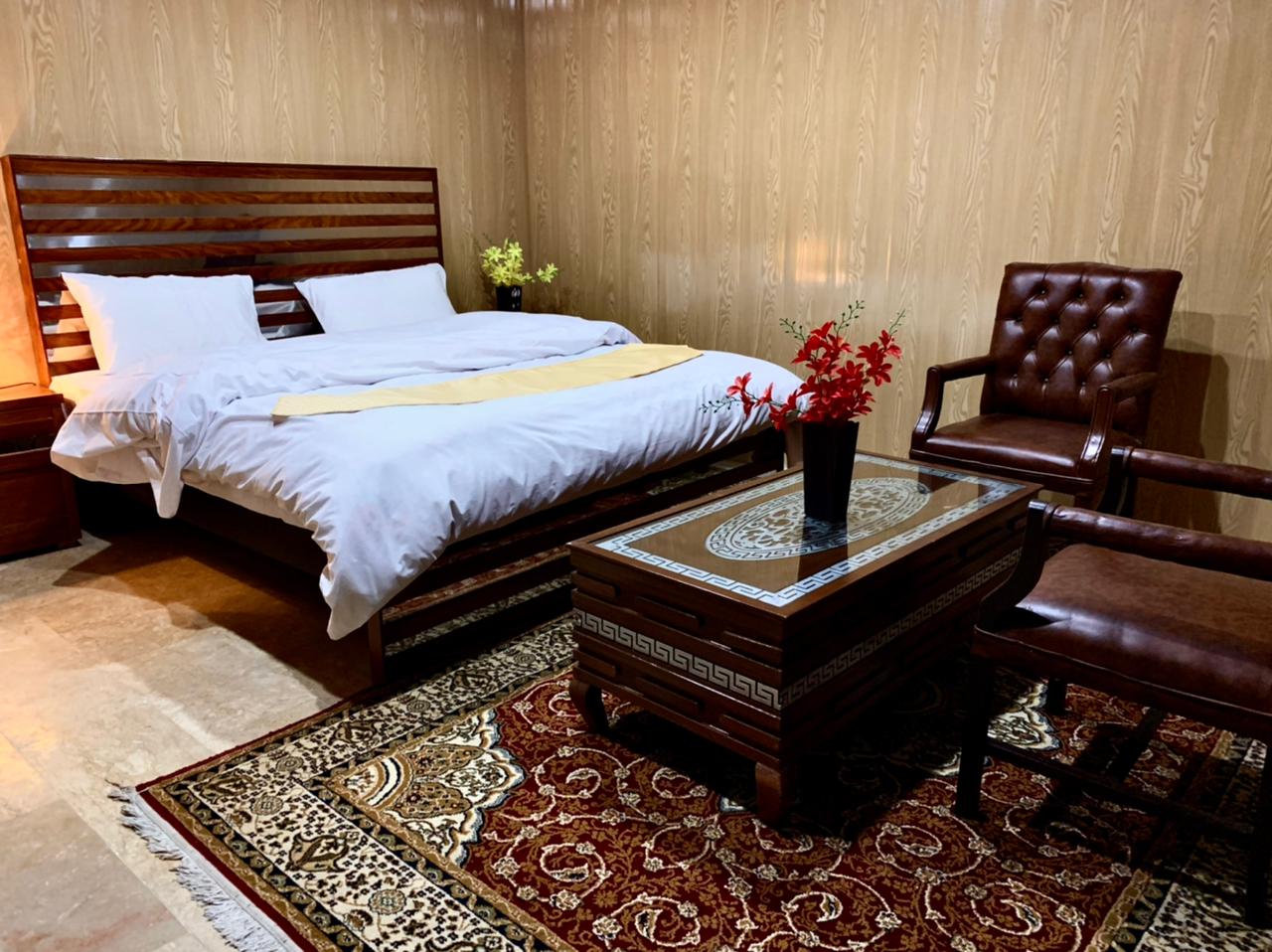 Double bed room of hotel in Rupal Valley Astore - Rozefstourism