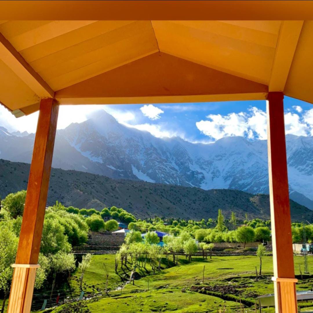 Nanga Parbat view from hotel in Rupal Valley Astore - Rozefstourism