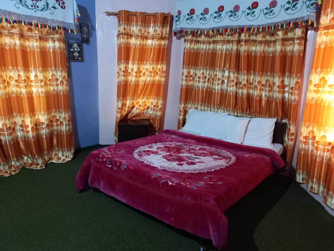Room of a Traditional Hotel in Hunza Nagar with Double bed
