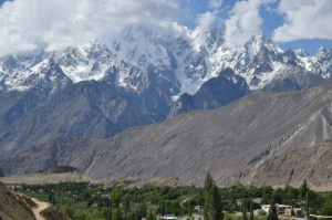 Hoper Valley with Snow covered Hunza Peaks in the Background - Rozefstourism.com