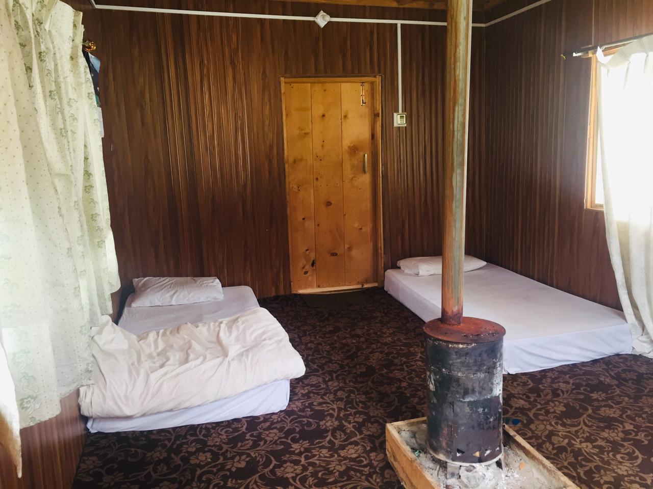 Hotel room in Arang Kel in Neelum Valley with view of the valley