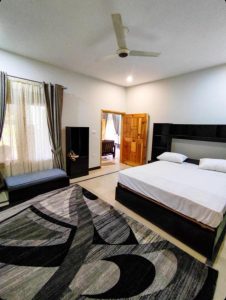 Bedroom of hotel in balakot kashmir