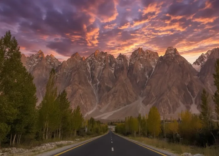 Gilgit - Passu Cones Evening with beautiful sunset - Rozefs Tourism