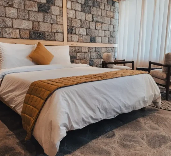 bedroom of a hotel in shigar skardu