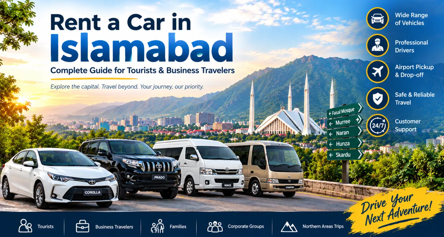 islamabad car rental guide - Rozefs Tourism