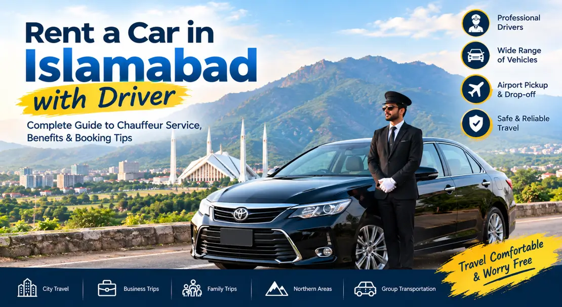 rent car in Islamabad with driver - Rozefs Tourism